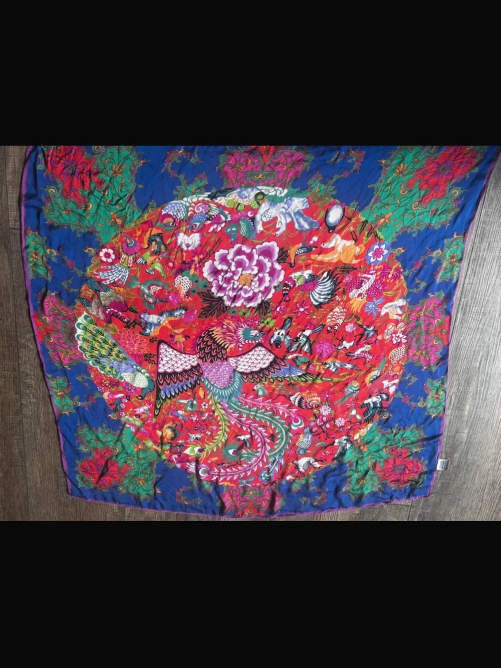 Vibrant women’s silk Scarf